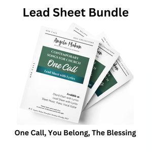 Lead Sheet Bundle, One Call, You Belong, The Blessing (Lead Sheets)