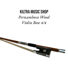 Load image into Gallery viewer, Pernambuco Wood Violin Bow 4/4
