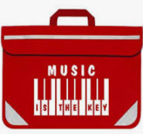 MUSIC BAG RED - Piano/keyboard - Music is the key