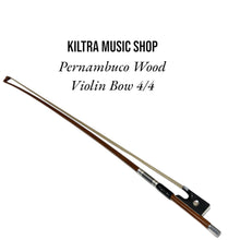 Load image into Gallery viewer, Pernambuco Wood Violin Bow 4/4
