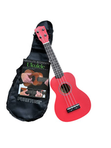 Ukulele: Pure Tone Soprano Ukulele Red Pack