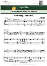 Load image into Gallery viewer, You Belong by Angela Mahon (Sheet Music)
