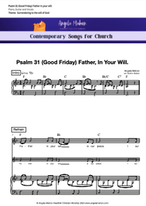 Psalm 31 (Good Friday) by Angela Mahon (Physical Booklet of Sheet Music)