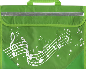 MUSIC BAG Green Wavy Stave