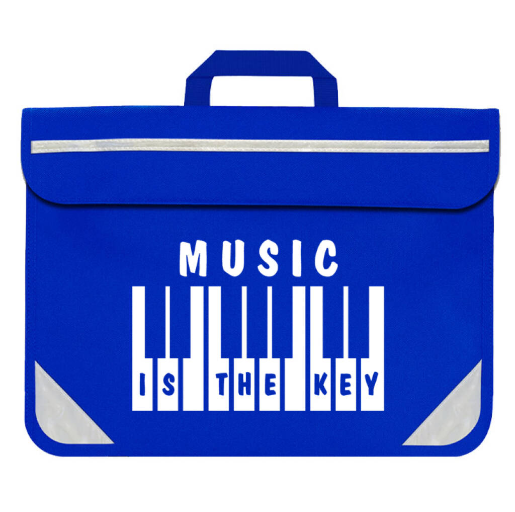 MUSIC BAG Royal blue - Piano/keyboard - Music is the key