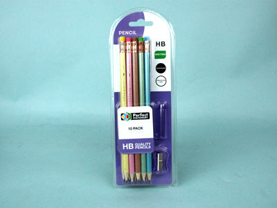 Pencils with sharpener pastel