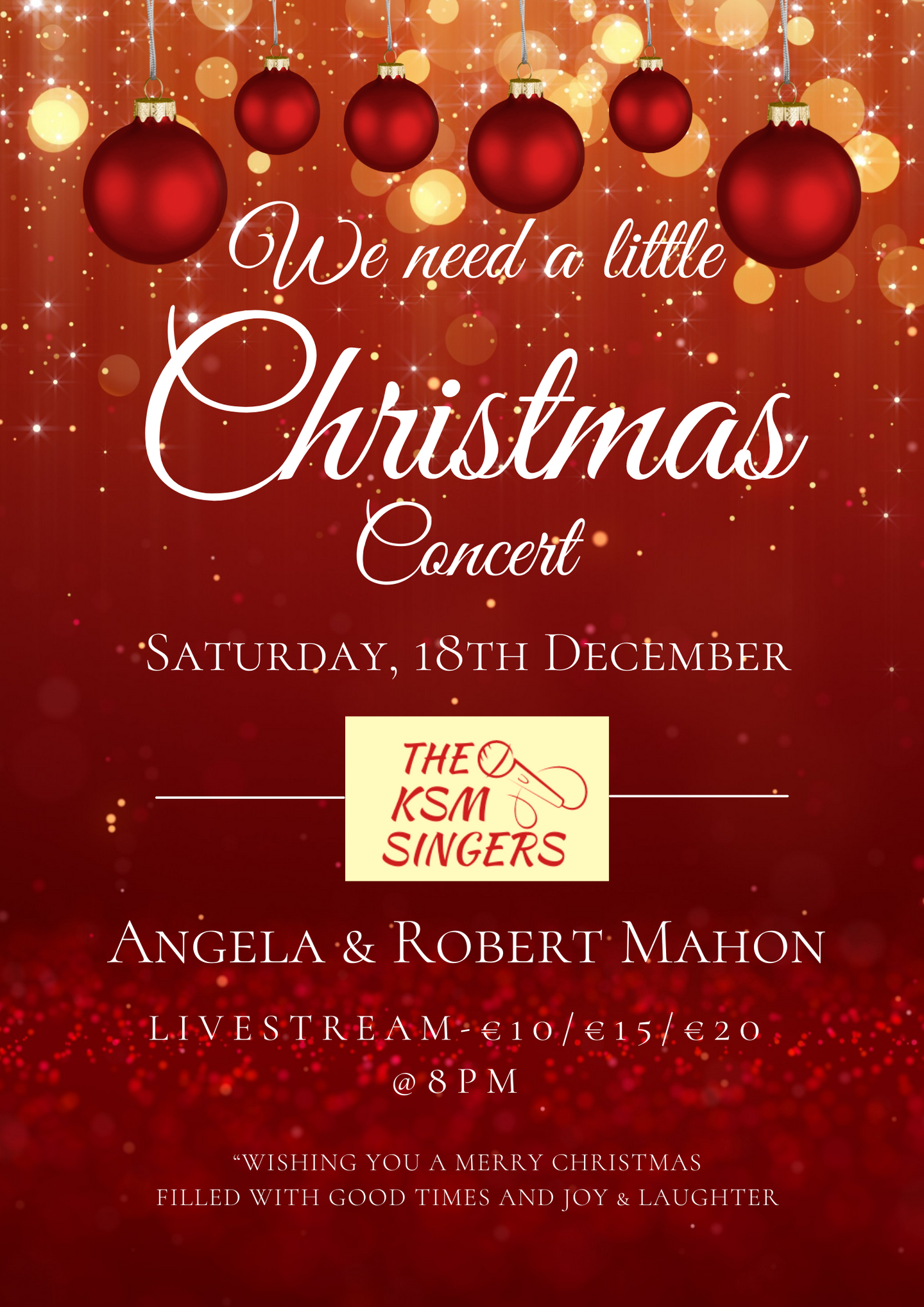 We need a little Christmas Concert -Livestream