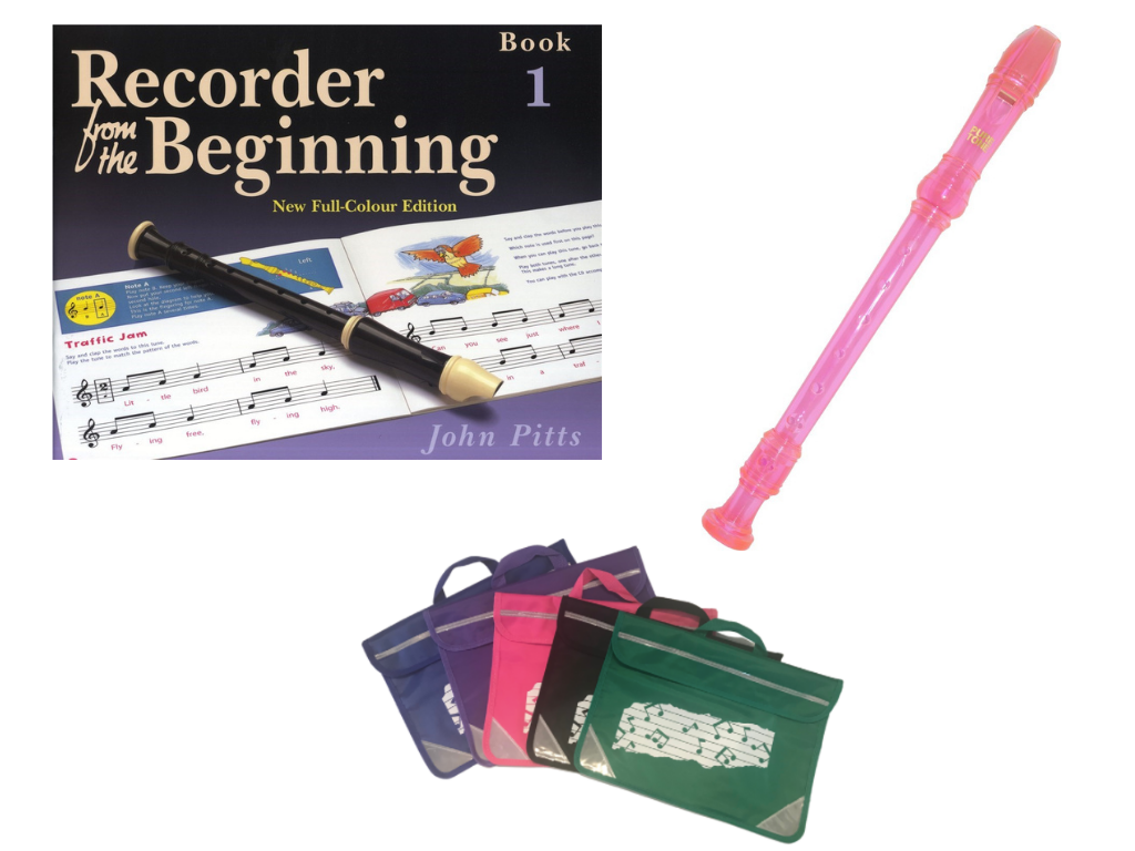 RECORDER FROM THE BEGINNING: BOOK 1 RECORDER PACK (PINK) WITH MUSIC BAG